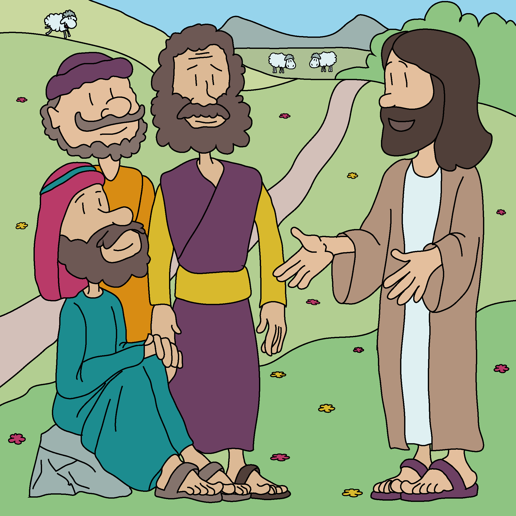 Jesus erklärt das Gleichnis vom Sämann.