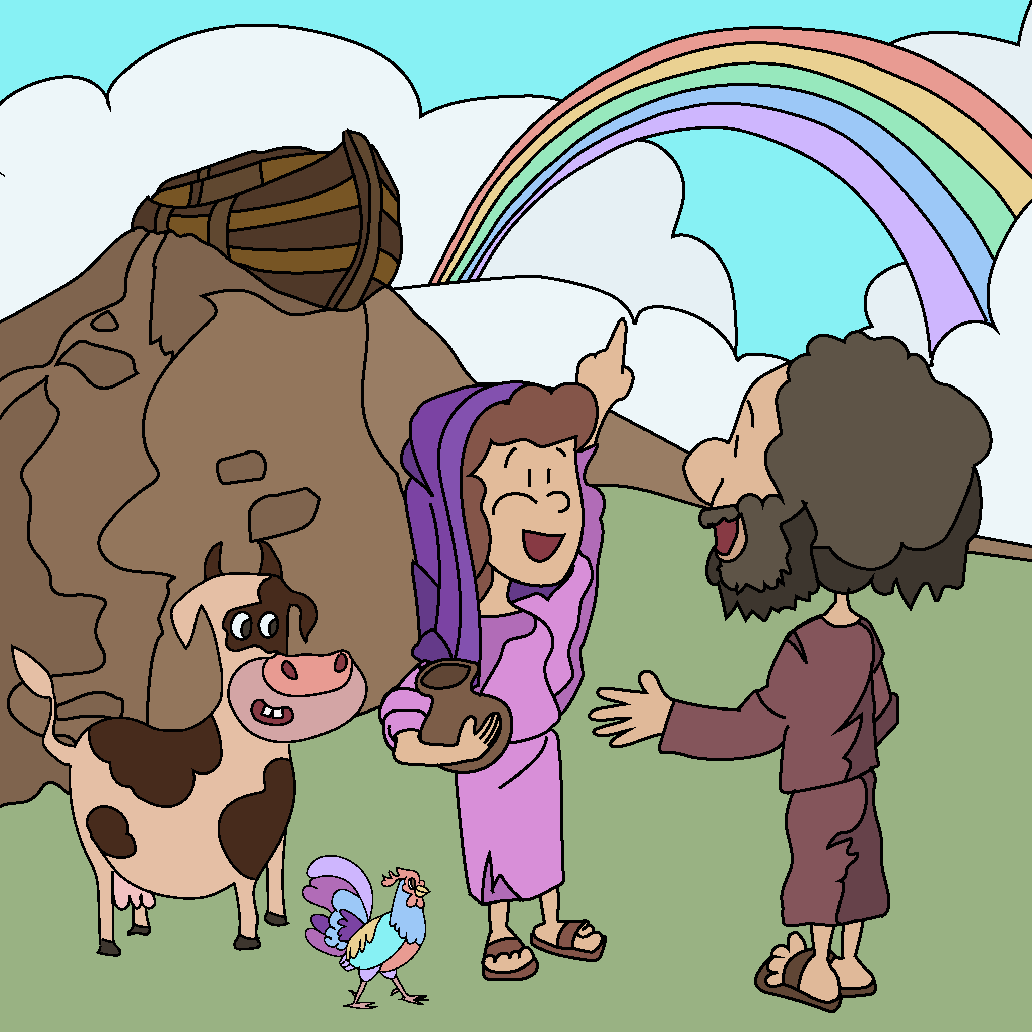 Noah erinnert sich an Gottes Versprechen