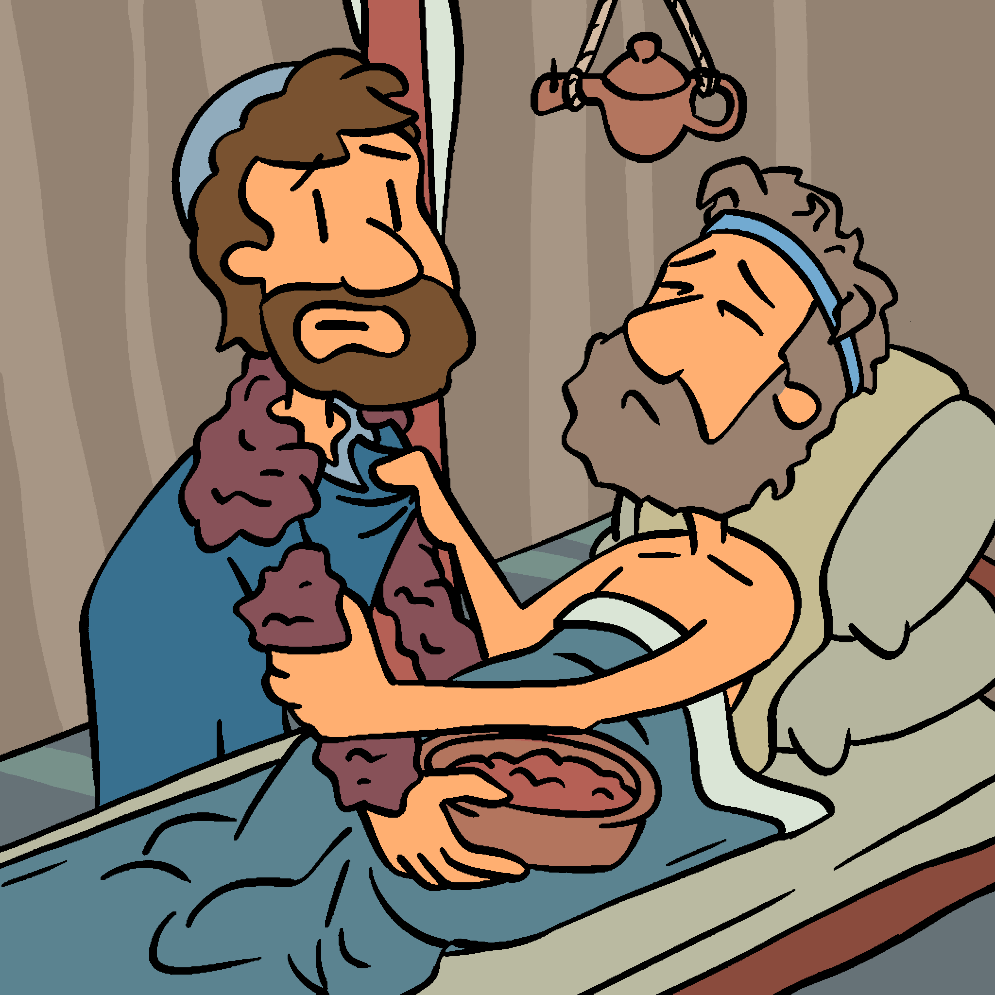 Isaac blesses Jacob