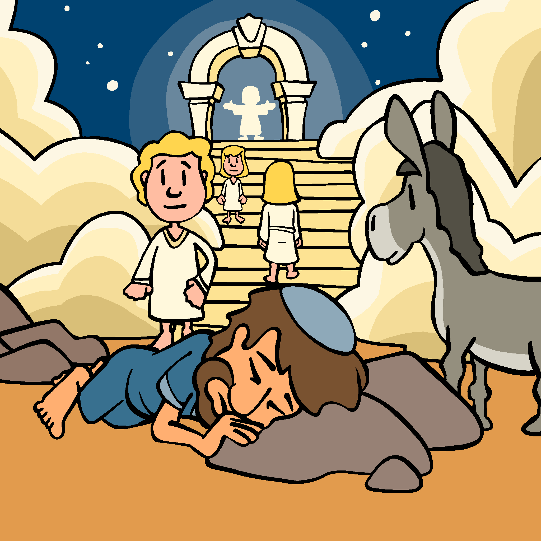 El sueño de Jacob con ángeles que suben