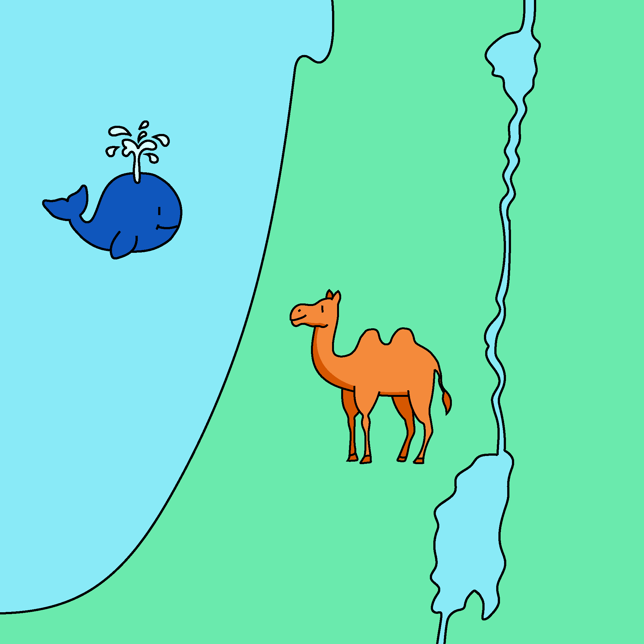 Color the River Jordan