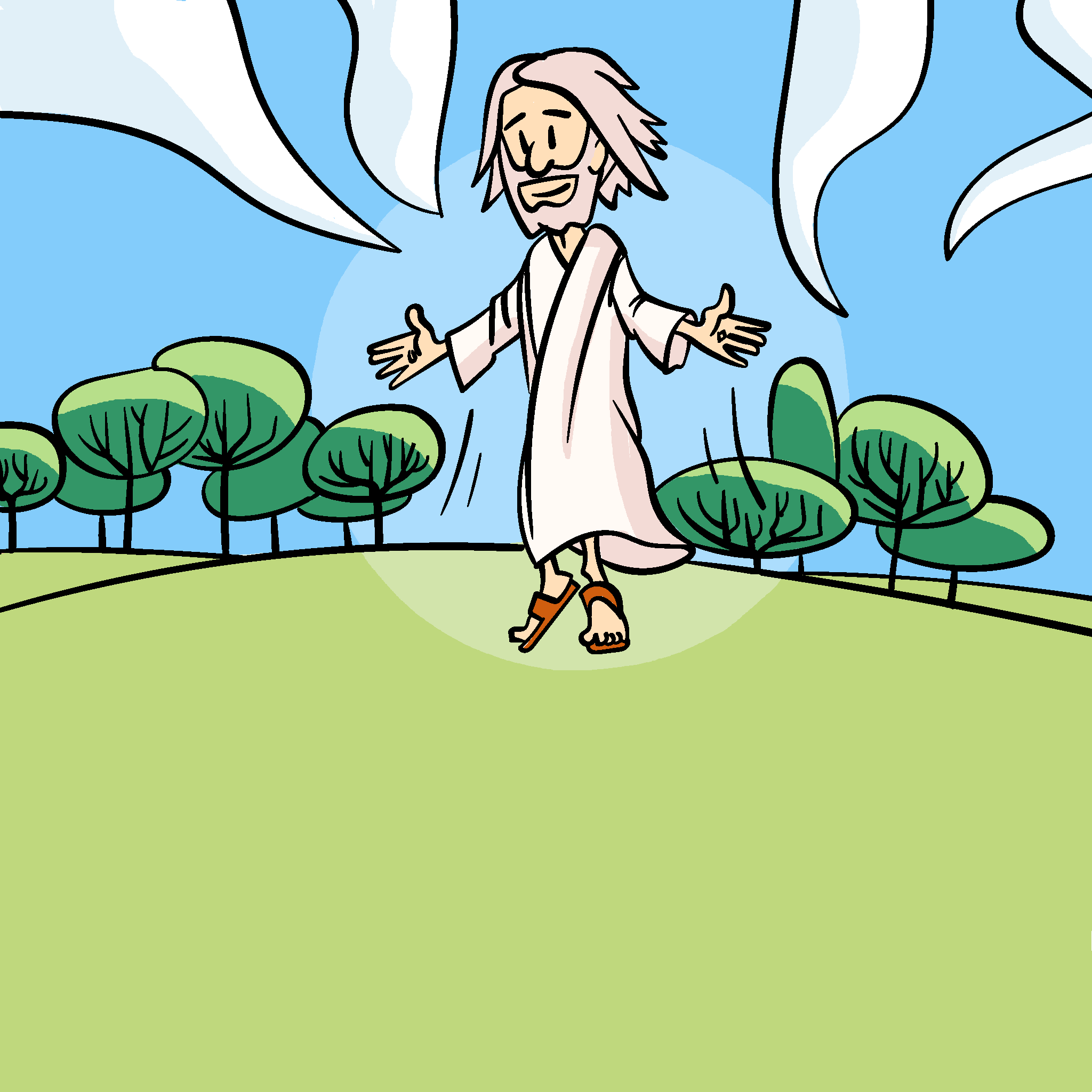 Jesus fährt in den Himmel auf
