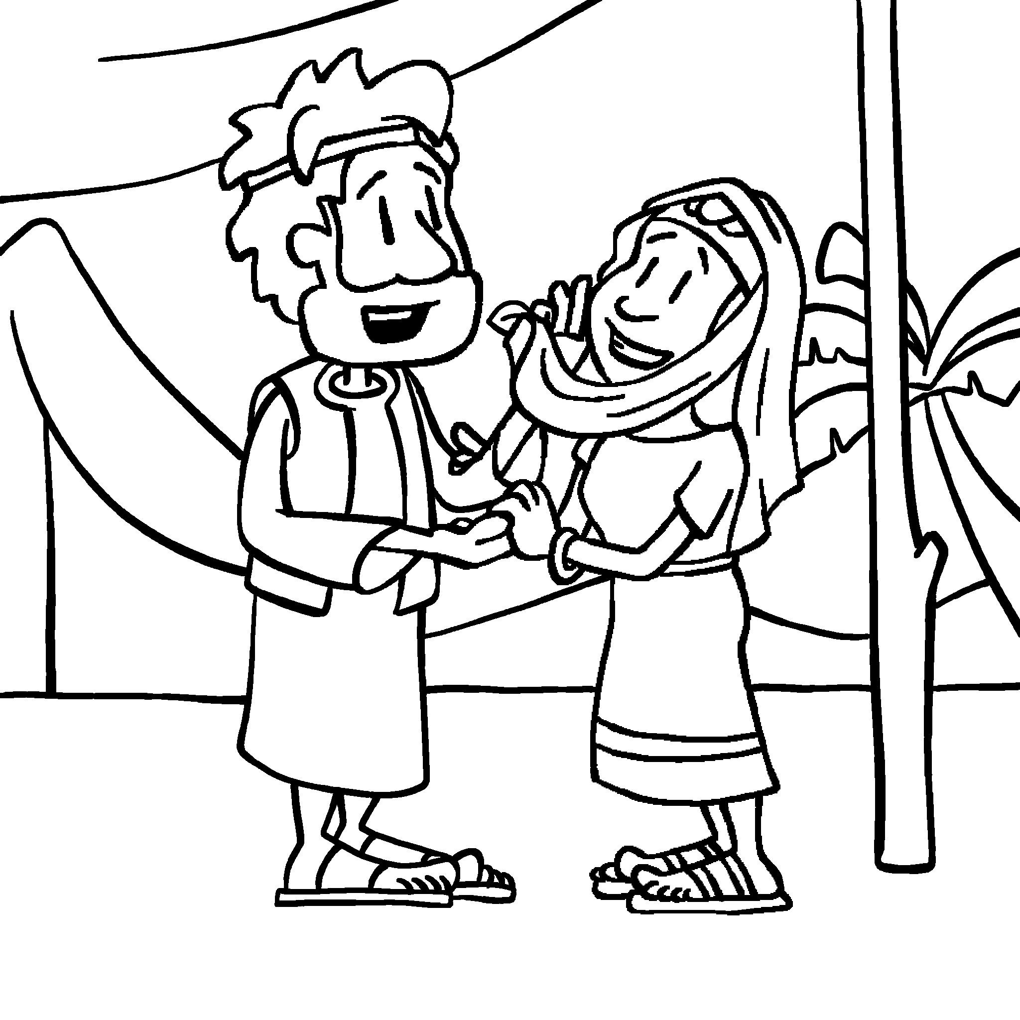 Isaac marries Rebekah