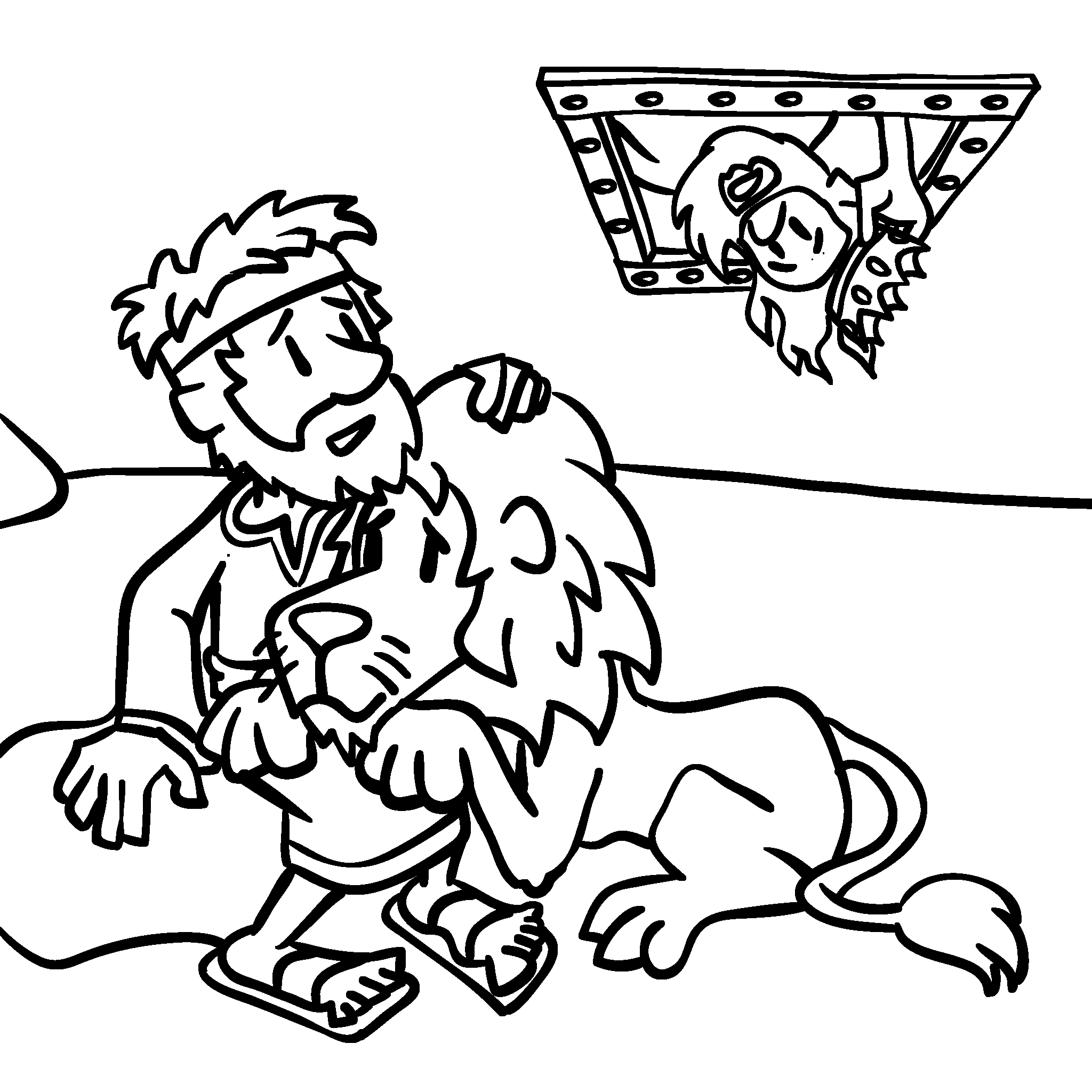 Daniel Trusts God in the Lions’ Den