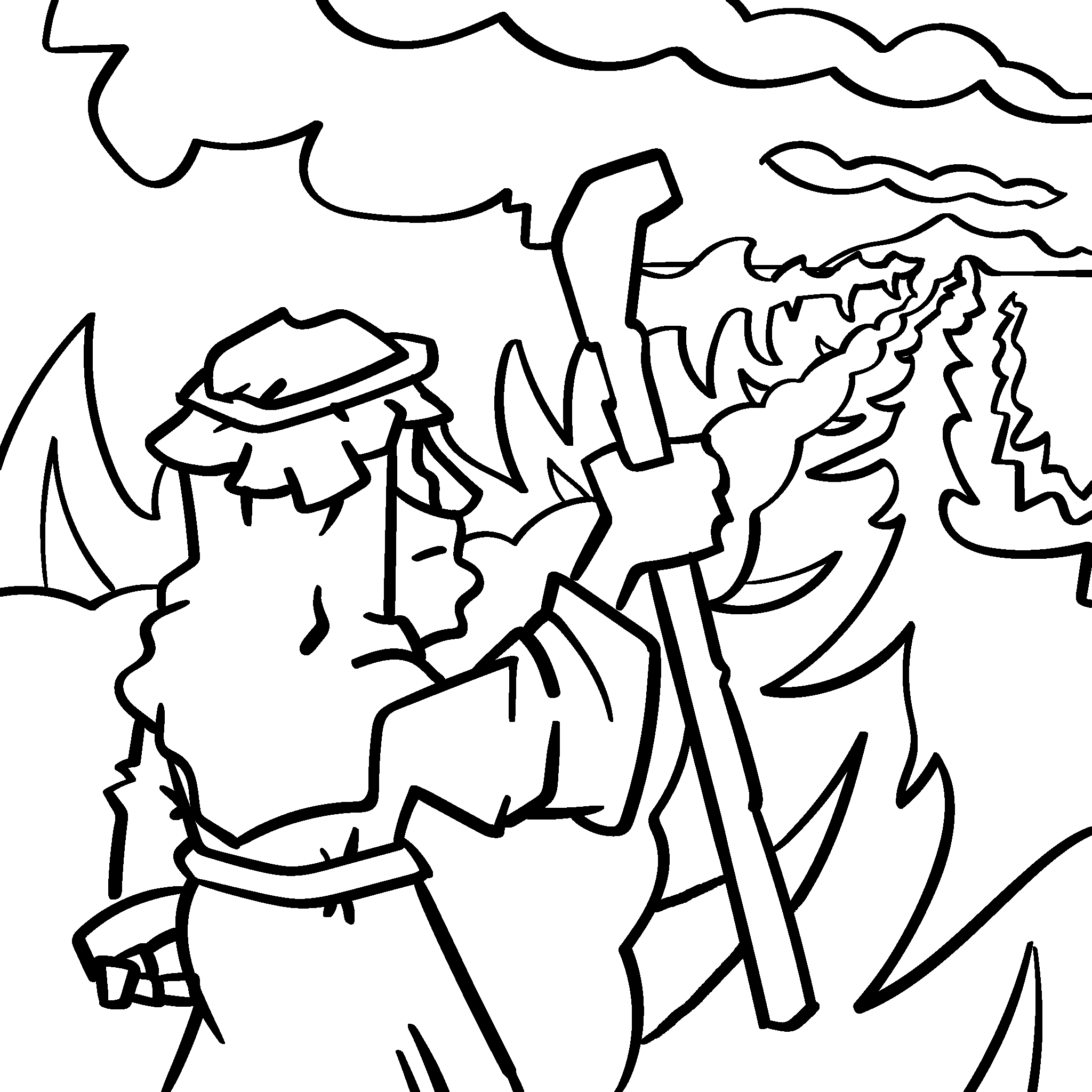 Moses Parts the Red Sea for the Israelites
