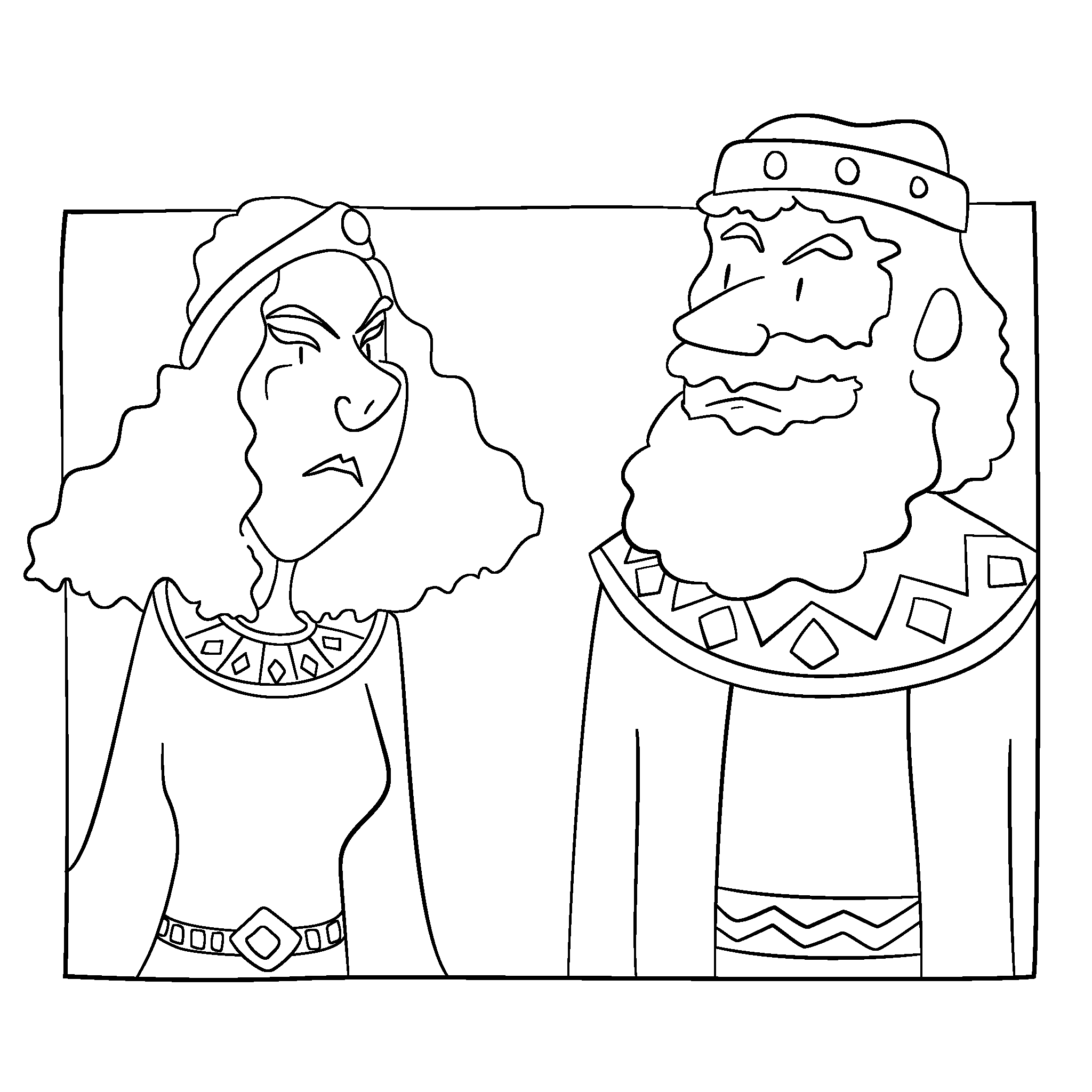 König Ahab und Königin Isebel
