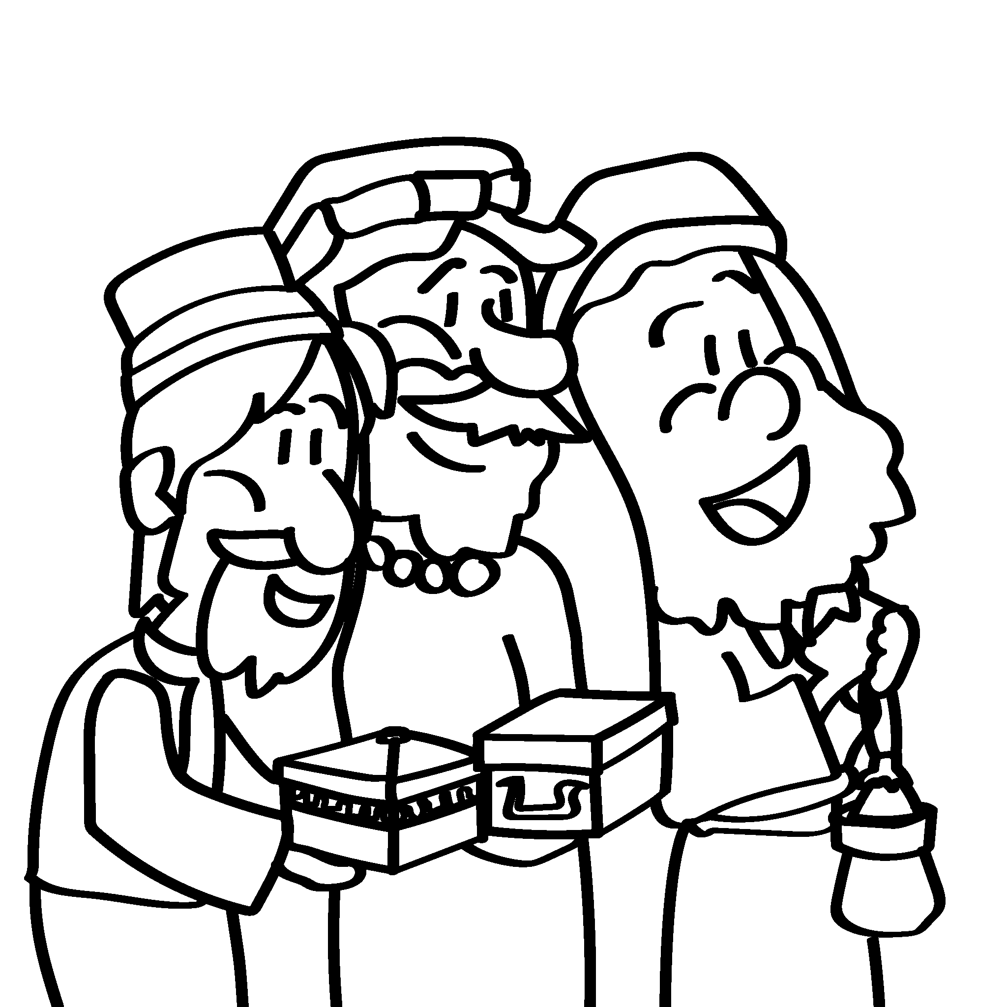 Wise Men bring gifts to baby Jesus